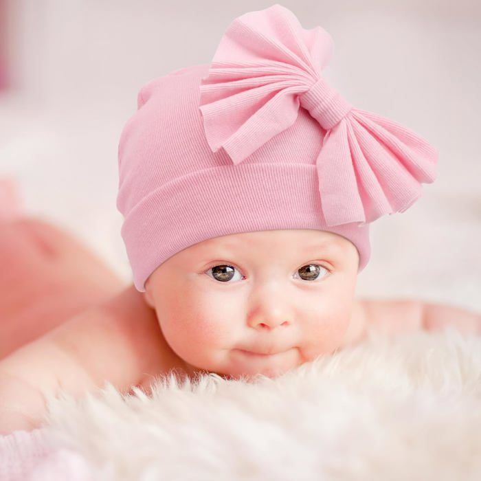 Lot De 6 Bonnets Bébé Nouveau-Né Tricotés Doux - Chapeaux Chauds 0-3 Mois Garçons Filles