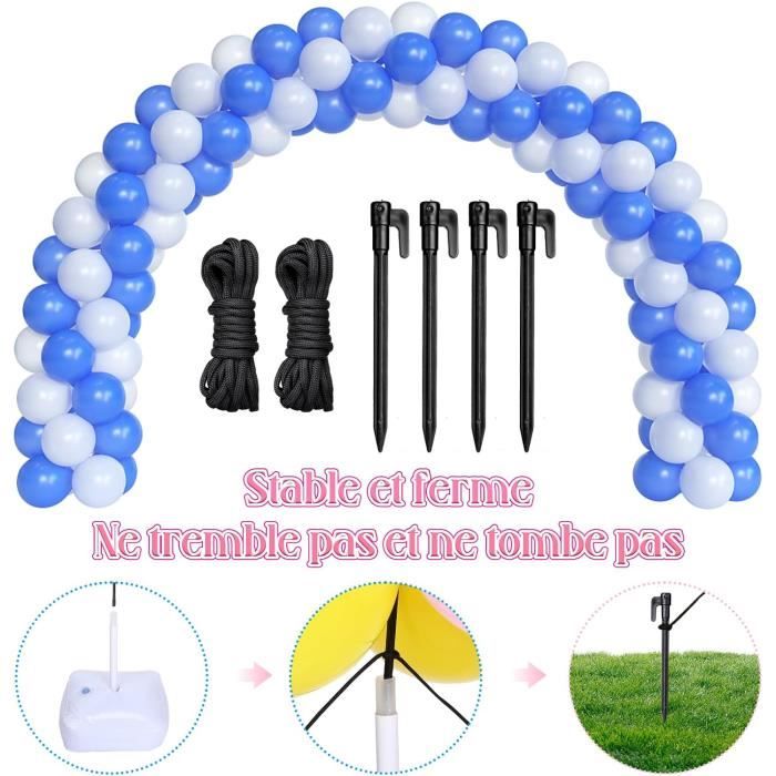 Arche à Ballons 2m Dorée - Structure Métal Pour Décorations Mariage/anniversaire - Kit Complet
