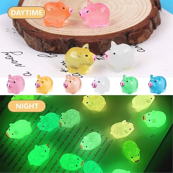 Figurines De Cochons Miniatures Pour Jardin De Fées- Cochon Heureux