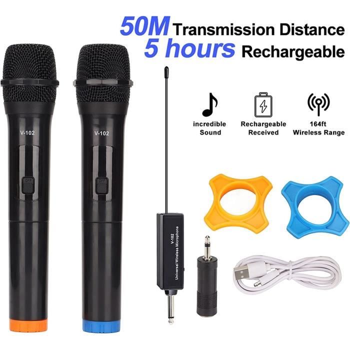 Universal - Microphone karaoke bluetooth sans fil pour,, micro