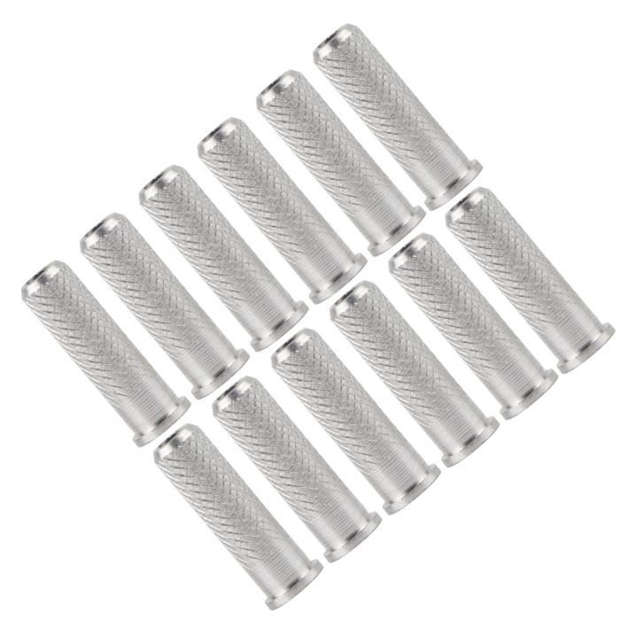 Lot De 12 Inserts En Aluminium Pour Flèches – 6,2 Mm, Légers, Résistants à La Rouille