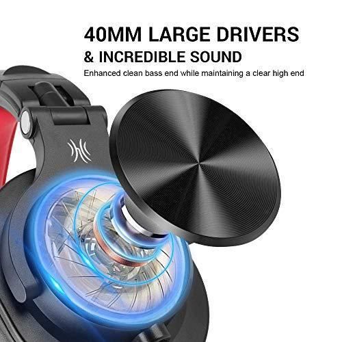 OneOdio Pro-30 Casque DJ Studio Avec Micro – Basses Puissantes, Coussinets Mémoire De Forme, Câbles Amovibles 3,5/6,35 Mm, Rotatif 90°