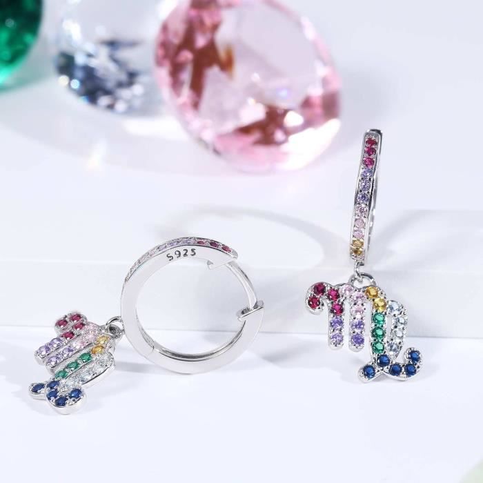 Pendentif Idyllia, Tailles variées, Fleur, Multicolore, Placage de ton or