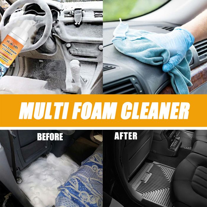 Mousse nettoyante multifonctionnelle pour voiture Siège intérieur Tissu Détachant Rénovation Nettoyage