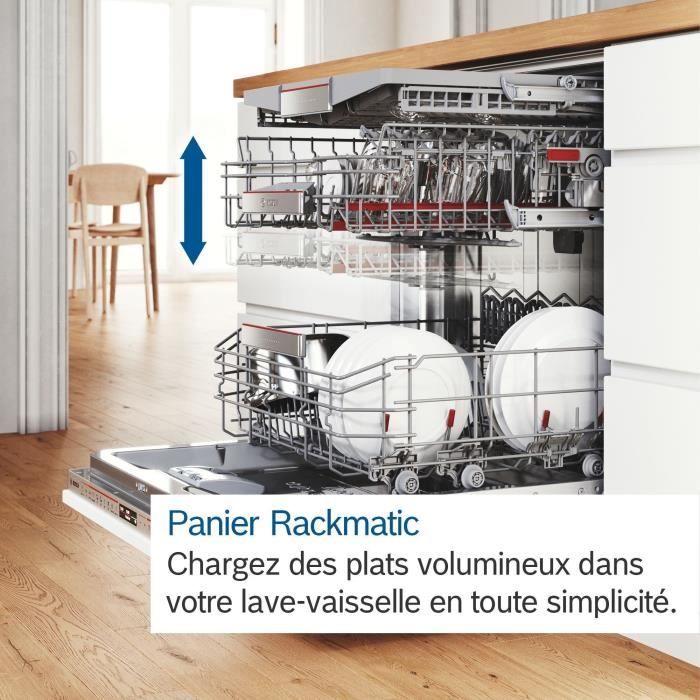 Siemens SN65EX08CE Geschirrspüler – 14 Maßgedecke, 42 DB, TimeLight Display, Home Connect, Flexkörbe, Integrierbar