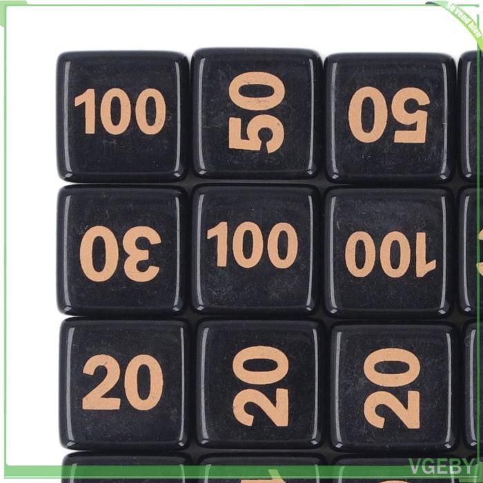 Namvo Dés Compteurs Cube D6 24 Pièces Acrylique - MTG CCG Jeu De Cartes Accessoires