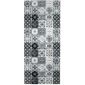 Tapis Carreaux De Ciment Noir Et Blanc Carreaux De Ciment Tapis Imprime Carreaux De Ciment Noir Et Blanc 50x120 Achat Vente Tapis Cdiscount