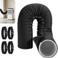 Gaine isolante tuyau clim – Triple couche anti-UV – Pour climatiseur portable – Noir 150x53cm