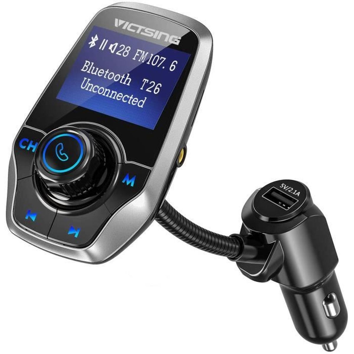 Lecteur MP3 Kit Main  ... VicTsing Bluetooth Voiture Transmetteur FM Bluetooth 