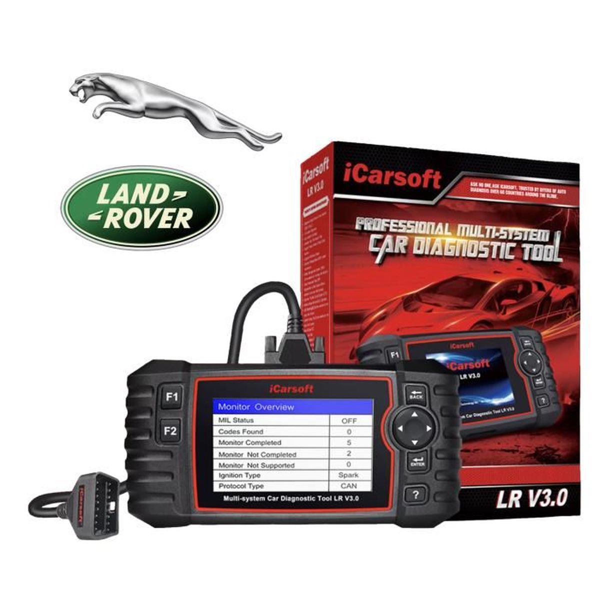 ICarsoft LR V3.0 Valise Diagnostic pour Land Rover et Jaguar Outil