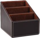 RICEEL support de télécommande en cuir PU, boîte de rangement en cuir pour organisateur de télécommande, organiseur de bureau pour guide T