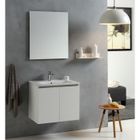 SCRAPCOOKING PARTY Meuble de salle de bain - VICTOIRE FOREST - 60 cm - Blanc - Contemporain - A monter soi-même