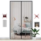 Moustiquaire Magnétique Porte, 120 * 220 cm, Thanmoer Fermeture Aimantée Maille Ultra Fine Boucle Coupe-vent Anti-insectes(Noir)