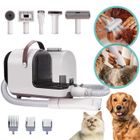 HICHEE Tondeuse pour chien avec aspirateur à poils d’animaux de 6 outils de toilettage pour animaux de boîte à poussière de 2,5 L