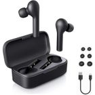 QCY Écouteurs Bluetooth sans Fil, 6 Stéréo Oreillettes, IPX7 Étanche, 25 Heures d'Autonomie avec Étui de Chargement, Contrôle Tactile