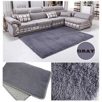 Tapis Salon shaggy gris argenté 80*120cm carpet chambre enfant maison décoration du sol Anti-dérapage confortable velours","isCdav