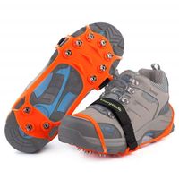 Ice Cleat Ice se fixe sur les chaussures / bottes pour la sécurité en hiver Terrain glissant Disponible en taille extra-large