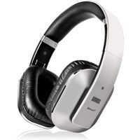 Casque Bluetooth Sans Fil Gris Audio aptX LL - August EP650 - Low Latency, Micro, NFC, Rechargeable - Circum Aural Pliable