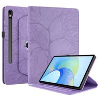 Coque pour Samsung Galaxy Tab S9 FE 10.9 Étui Support Rotatif à 360 Degrés PU Cuir Housse de Protection Tablet Étui Violet