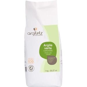 ARGILE-RHASSOUL-HENNÉ ARGILETZ Argile verte grain de concassée - 1 kg