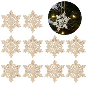 3X3/" fete rouge flocon de neige Hanging coeurs en bois Cadre Photo Wall Decor