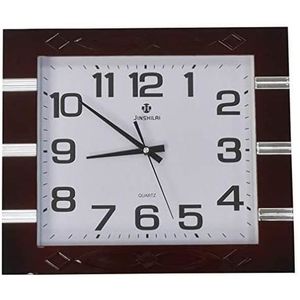 HORLOGE - PENDULE Grand 40cm x 35cm Rectangle Horloge Murale Bordeau