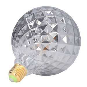 AMPOULE - LED Cikonielf ampoule à incandescence décorative Ampoule Vintage en verre gris fumé LED G125 ampoule décorative à filament avec