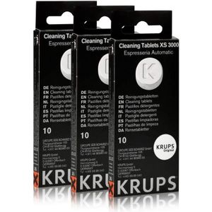 Filtre Krups Claris F088, pastilles de nettoyage KRUPS XS3000 et détartrant  KRUPS ANTICALC KIT F054 - Cdiscount Electroménager