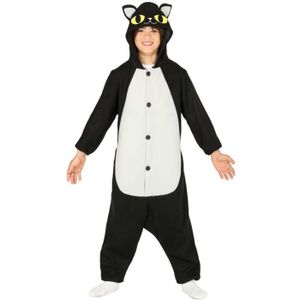 HONMOK Ensemble Halloween Déguisement de Chat Noir pour Enfant