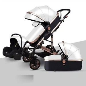 Poussette trio blanche 2025