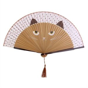 Zasiene Éventail Pliant Ventilateur à Main en Soie Tissu et Bambou Éventails avec Coffret Cadeau pour Cadeau de Fête Décoration Mariage Bureau Mur Décoration