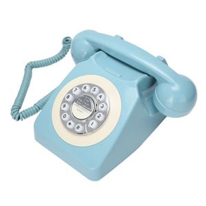 Téléphone fixe Sonew Téléphone rétro filaire CT‑8019 Téléphone fi