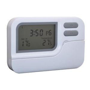 THERMOSTAT D'AMBIANCE Thermostat digital blanc 42 programmes-semaine