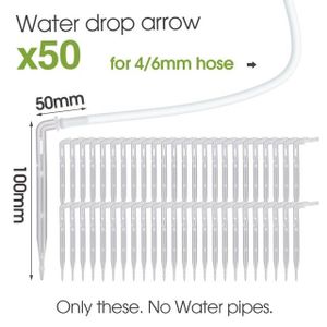TUYAU - BUSE - TÊTE Dévidoir,X Drop arrow 50--1 100M 1-4 ''Clair PVC Micro Jardin Irrigation Tuyau Souple 4-6MM Tube En Plastique Transparent Pompe D'aq