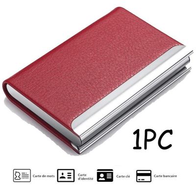 Porte Carte I-CLIP Cuir Rouge – Homme – Occasion