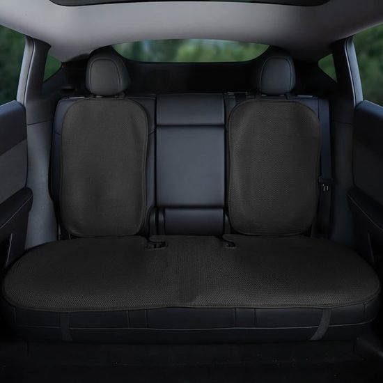 Lot De 2 Protections Pour Dossier De Siège Tesla Model 3 - Similicuir, Taille 32x28 Cm