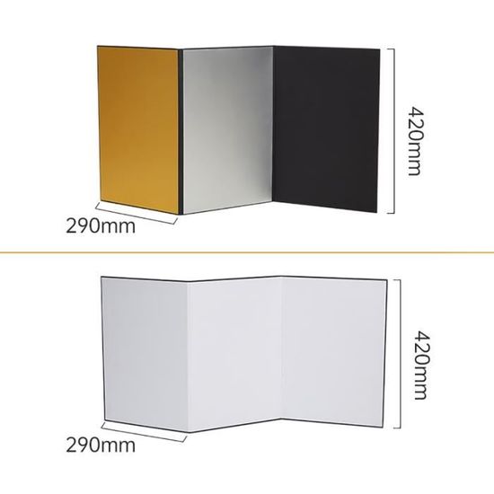 Réflecteur Pliable Pour Photo De Bureau - Diffusion De Lumière Douce, Idéal Pour Photos De Produits Et Aliments