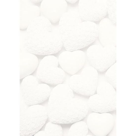 Papier à Lettres Motif Cœurs - 50 Feuilles A4 100g/m², Imprimable, Pour Mariage/St-Valentin