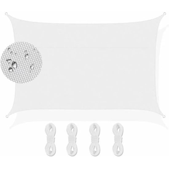 Bâche D'ombrage, Voile Solaire 3.6 X 3.6 M Auvent De Jardin, Pare-Soleil Auvent, Protection Solaire Jardin Filet Avec Œillets Et Attaches De Câble Pour Jardins/balcons/terrasses, Jaune