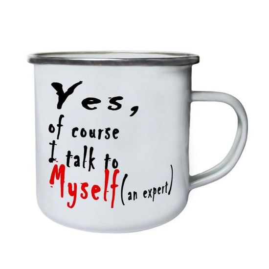 280ml Tasse Oui Bien Sur Je Parle A Moi Meme Un Expert Funny