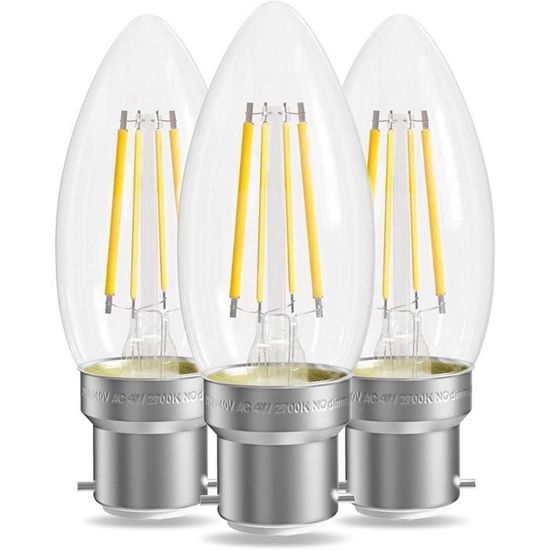 Lot de 3 Ampoules à Ampoule à LED 4 W