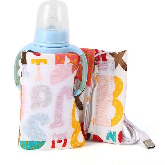 YOSOO chauffe-biberon USB Chauffe-biberon portatif pour bébé à température constante USB à usage domestique (alphabet anglais)