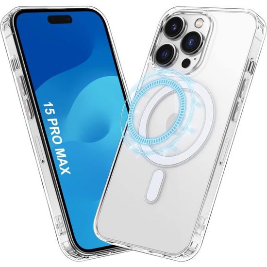 Coque IPhone 15 Pro Max – Silicone Transparente – Angles Renforcés – Little Boutik
