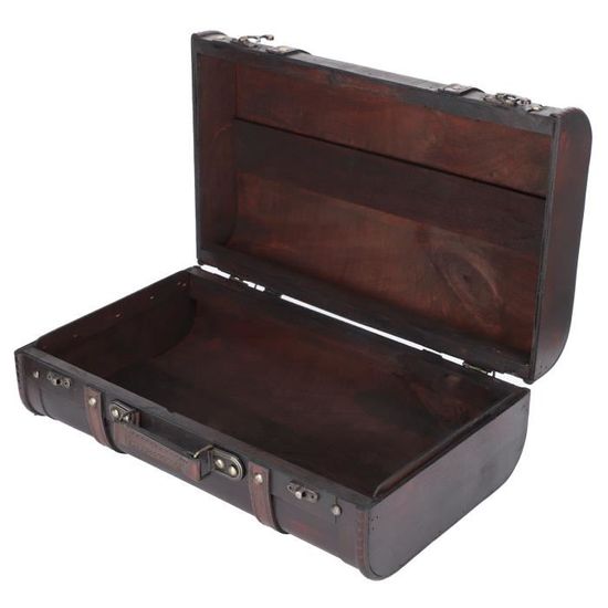 Valise ancienne en bois d'occasion - Décoration
