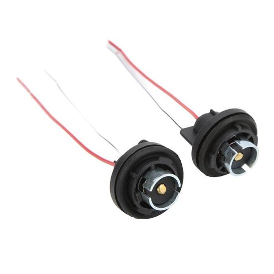 Douille De Feu Stop De Voiture - Support Ampoule Pour Clignotant Et Feu Arrière - Compatible 12-24V, Matériau ABS Et Métal - 7