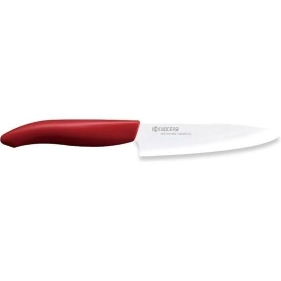 Couteau universel Kyocera avec lame en céramique de 13cm Rouge