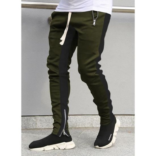 Pantalon Cargo Homme Coupe Slim - Coton - Multicolore - Pour Travail, Randonnée, Casual - Neuf