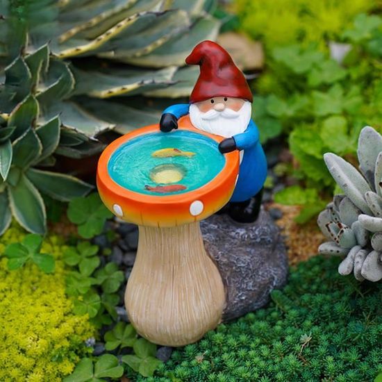 12 Figurines Nains De Plage Miniatures En PVC - 4x2x1.7 Cm - Couleurs Bleu, Rose, Rouge - Déco été, Jardin, Table, Fête - 3