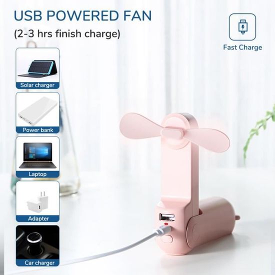 Petit ours mini ventilateur portable mignon USB chargeant le ventilateur de  poche pliant pour l'été nouveau - Cdiscount Bricolage