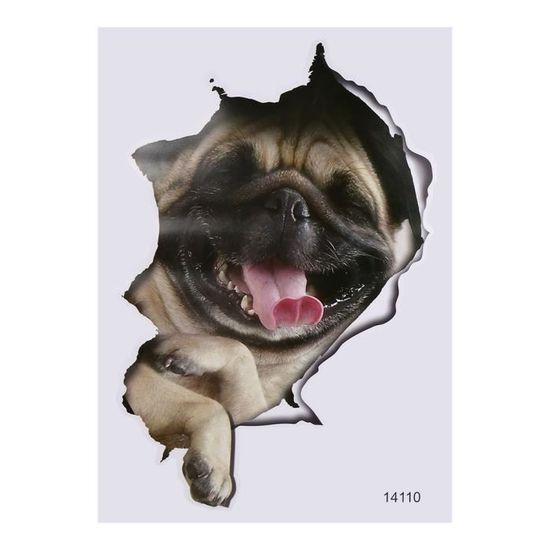 Eowppue Kit De Stickers Toilette En 3D - Stickers WC Et Muraux